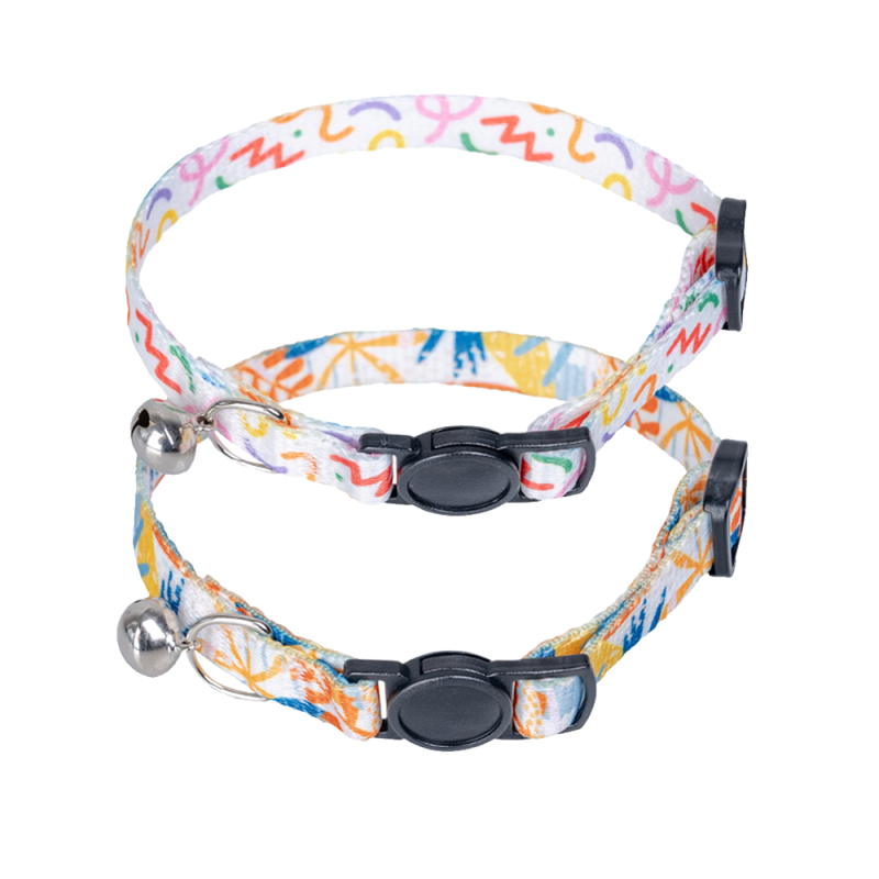 Manufacturer Wholesale Multi-Pattern Adjustable Cheap Cat Accessories Collar