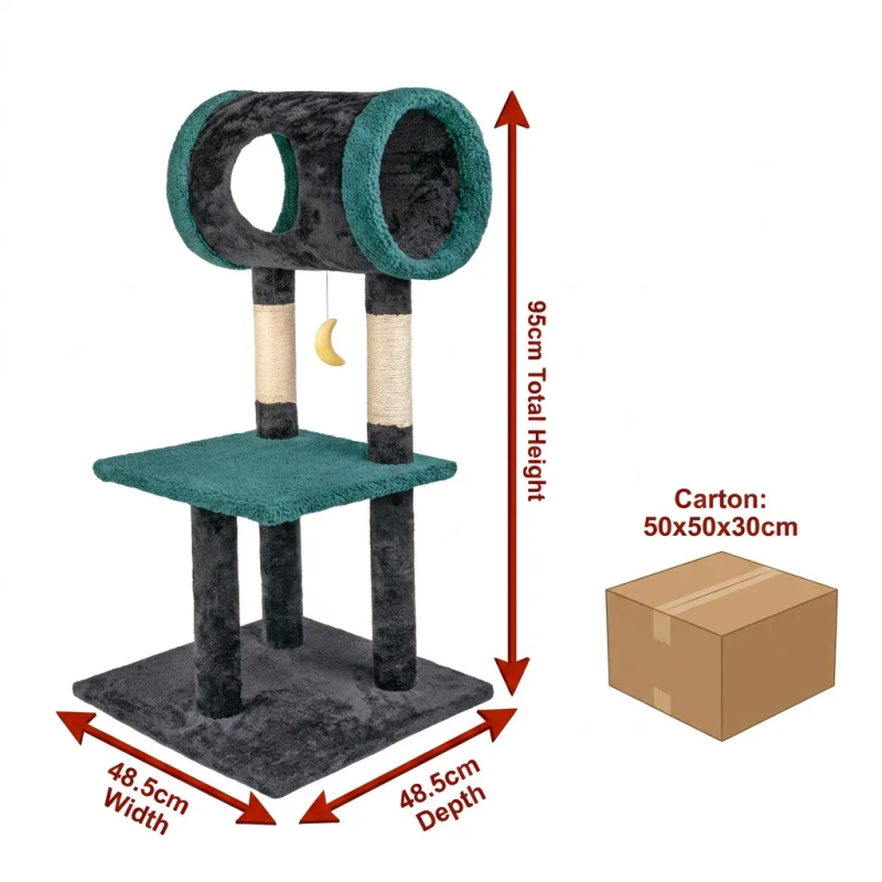 Manufacturer Wholesale High Quality Sisal Tunnel Luxury Cat Tree Wood