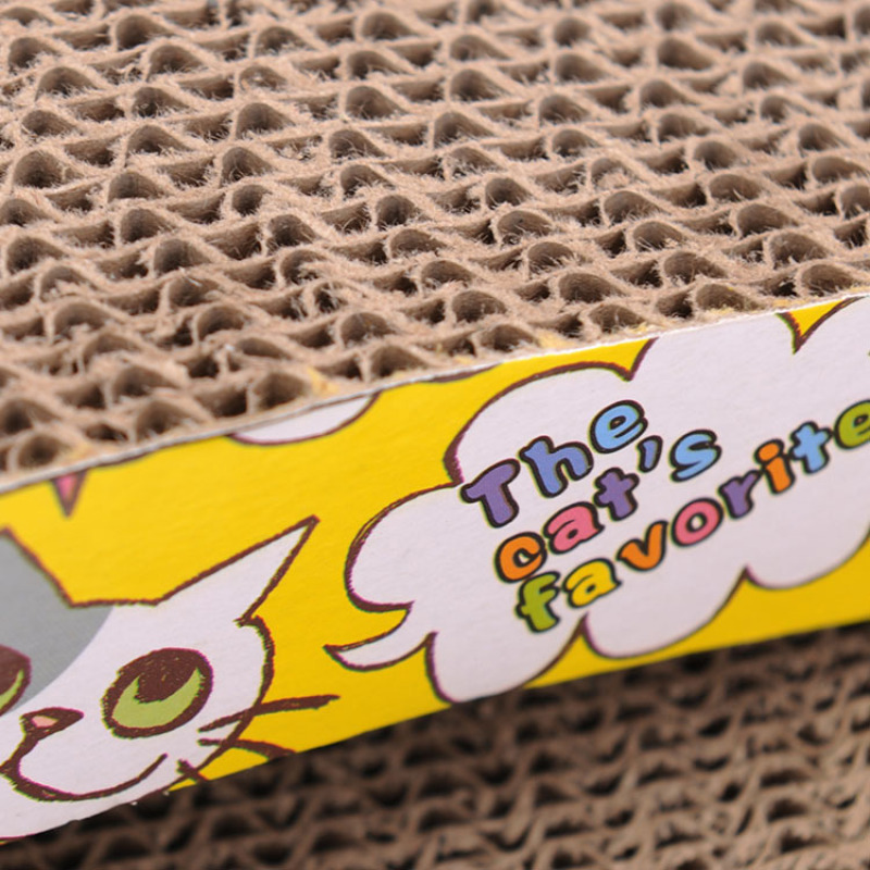 Manufacturer wholesale multi-shape design cat corrugated scratch board with catnip