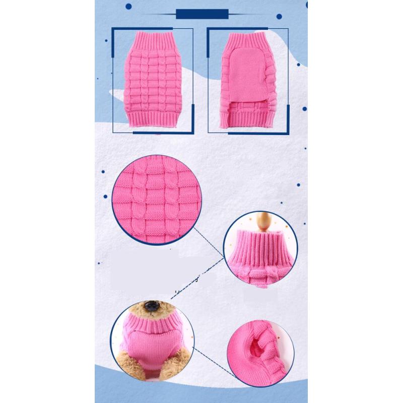 Manufacturer wholesale hand crochet winter warm dog knitted sweater