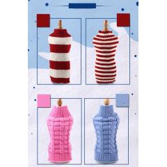 Manufacturer wholesale hand crochet winter warm dog knitted sweater