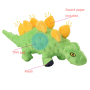 Manufacturer wholesale dinosaur design dog plush toy with tpr ball