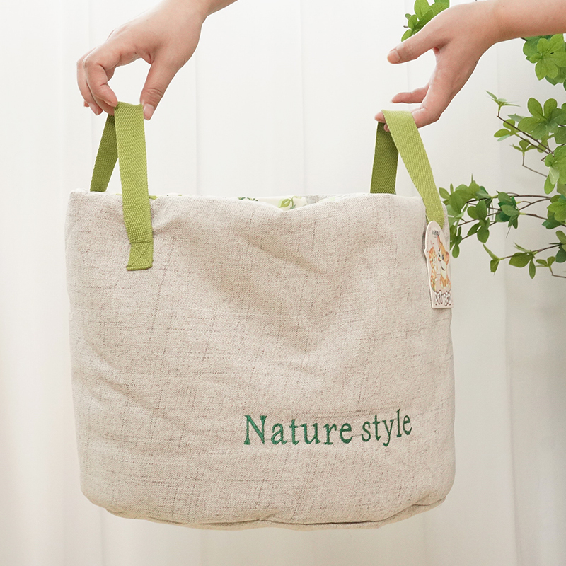 Manufacturer wholesale new design nature stye barrel shape cat dog bed