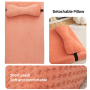 Manufacturer Wholesale Custom Logo Pet Supplier Large Orthopedic Mamory Foam Dog Bed With Pillow