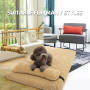Manufacturer Wholesale Custom Logo Pet Supplier Large Orthopedic Mamory Foam Dog Bed With Pillow