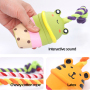 Manufacturer Wholesale Squeaky Rope Cute Cup Chew Dog Toys Latex