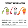 Manufacturer Wholesale Squeaky Rope Cute Cup Chew Dog Toys Latex