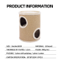 Wholesale OEM Beige Board Short Plush Cat Tunnel Toy