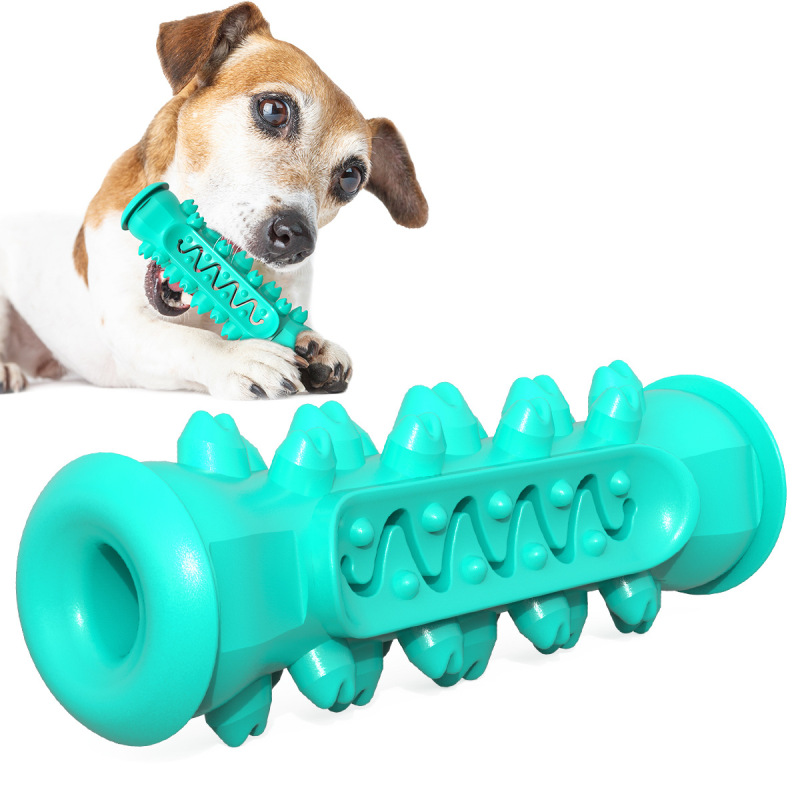 Manufacturer wholesale green blue yellow tpr clean teeth dog chew toy