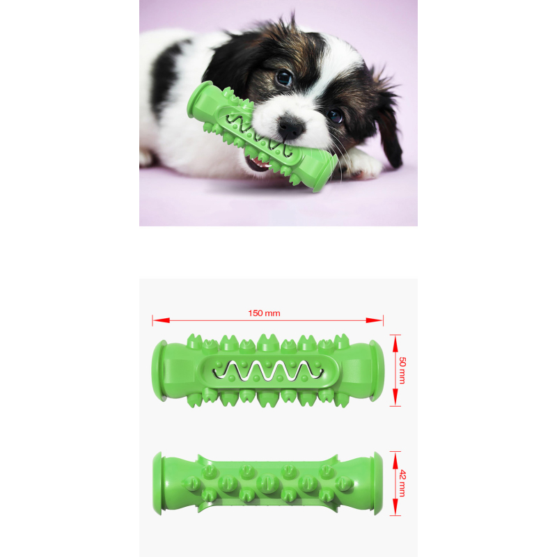 Manufacturer wholesale green blue yellow tpr clean teeth dog chew toy