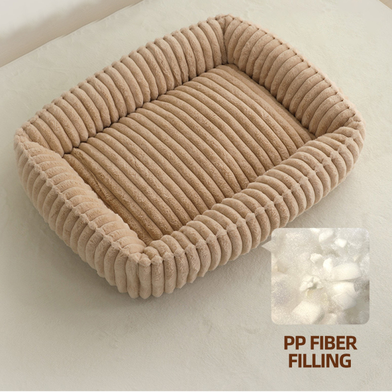 Wholesale Custom Logo Pet Product Plush Cat Dog Bed