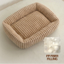 Wholesale Custom Logo Pet Product Plush Cat Dog Bed