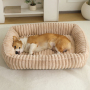 Wholesale Custom Logo Pet Product Plush Cat Dog Bed