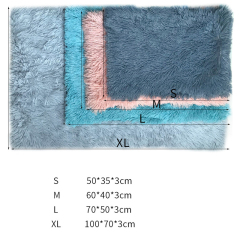 Manufacturer wholesale soft plush pet dog mat non-slip bottom