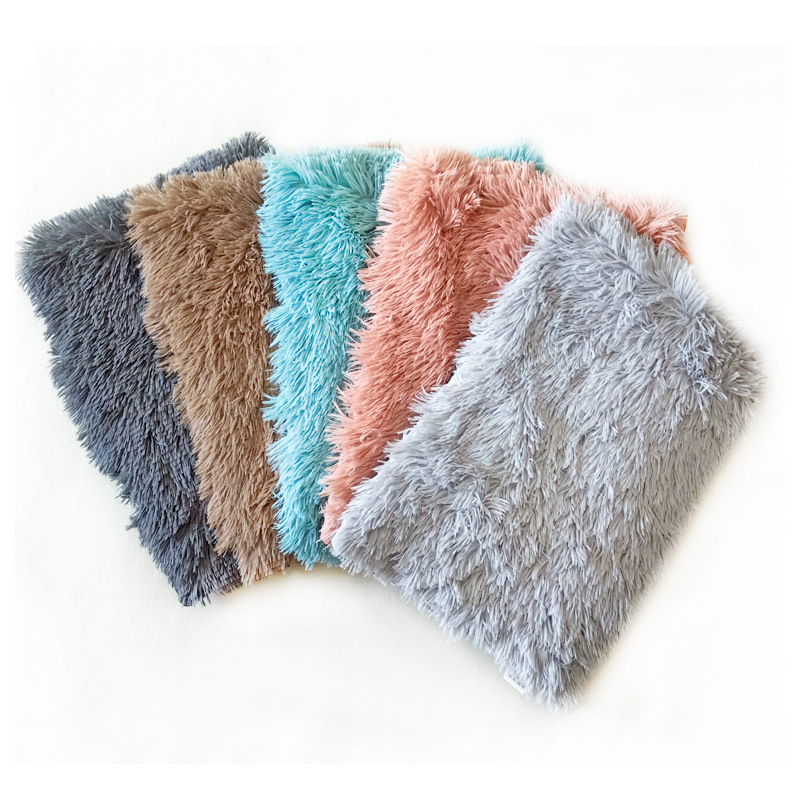 Manufacturer wholesale soft plush pet dog mat non-slip bottom