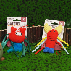 Manufacturer wholesale shrimp crab plush cat product