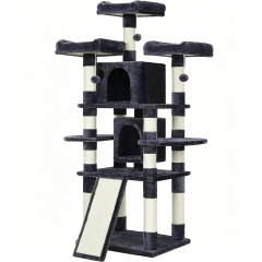 Wholesale Grey Wooden Extra Large Cat Tree Luxury