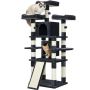 Wholesale Grey Wooden Extra Large Cat Tree Luxury