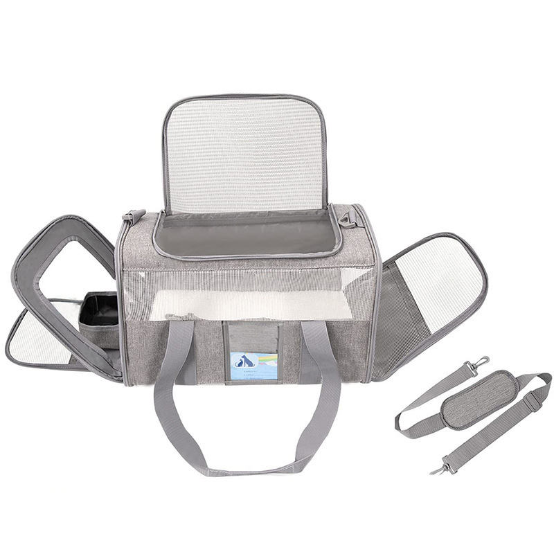 Manufacturer wholesale portable outdoor breathable dog carrier bag travel