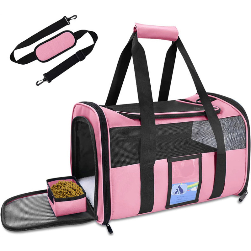 Manufacturer wholesale portable outdoor breathable dog carrier bag travel