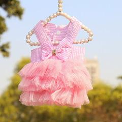 Wholesale Summer Cute Striped Design Cat Dog Dress