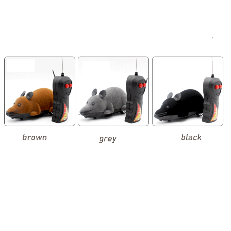 Manufacturer wholesale grey brown black remote control cat mouse toys