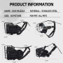 Wholesale Black Adjustable Breathable Luxury Dog Muzzle Cowhide