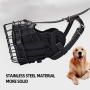 Wholesale Black Adjustable Breathable Luxury Dog Muzzle Cowhide