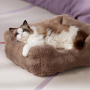 Wholesale Custom Logo Plush Pet Supplier Cat Dog Bed Luxury