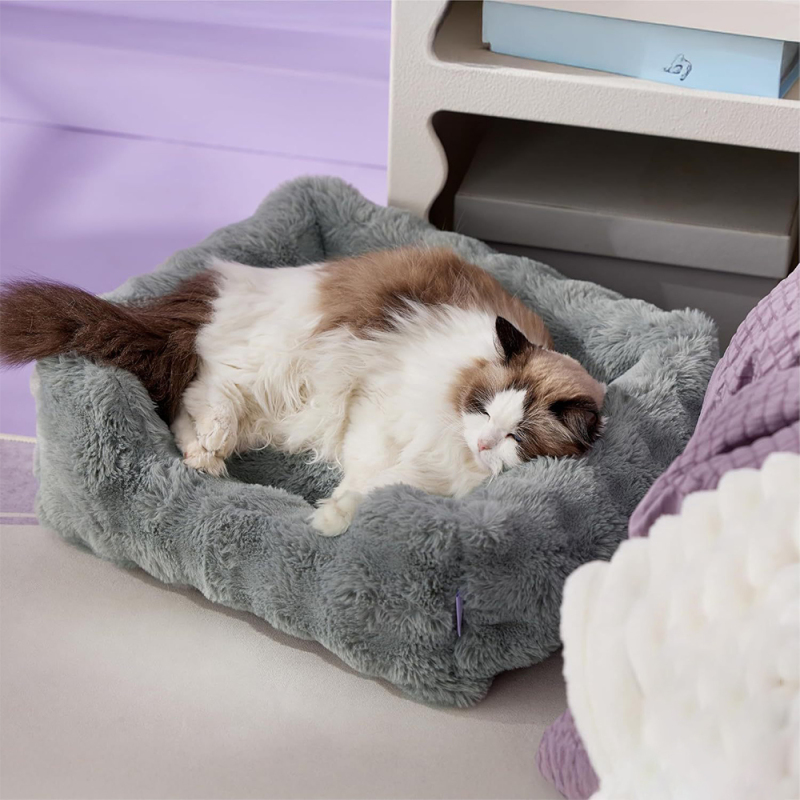 Wholesale Custom Logo Plush Pet Supplier Cat Dog Bed Luxury