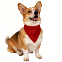 Wholesale White Red Pet Dog Bandanas Custom