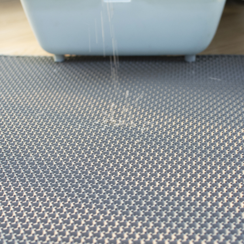 Manufacturer wholesale washable large doublelayer EVA material waterproof cat litter mat