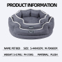 Wholesale Custom Logo Pet Product Memory Foam Detachable Cat Dog Bed Luxury