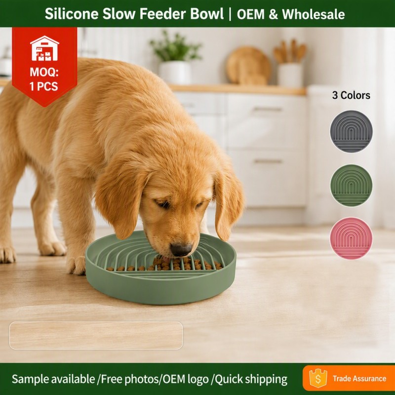 Wholesale Washable Silicone Slow Feeder Dog Lick Bowl