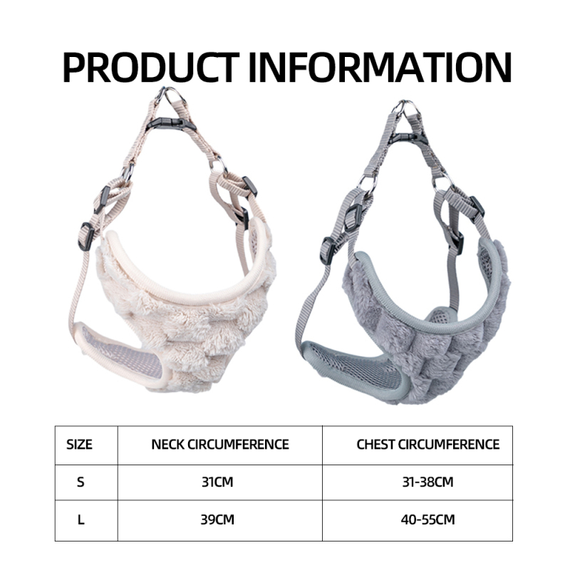 Wholesale Custom Logo Pet Product Warm Dog Plush Harness
