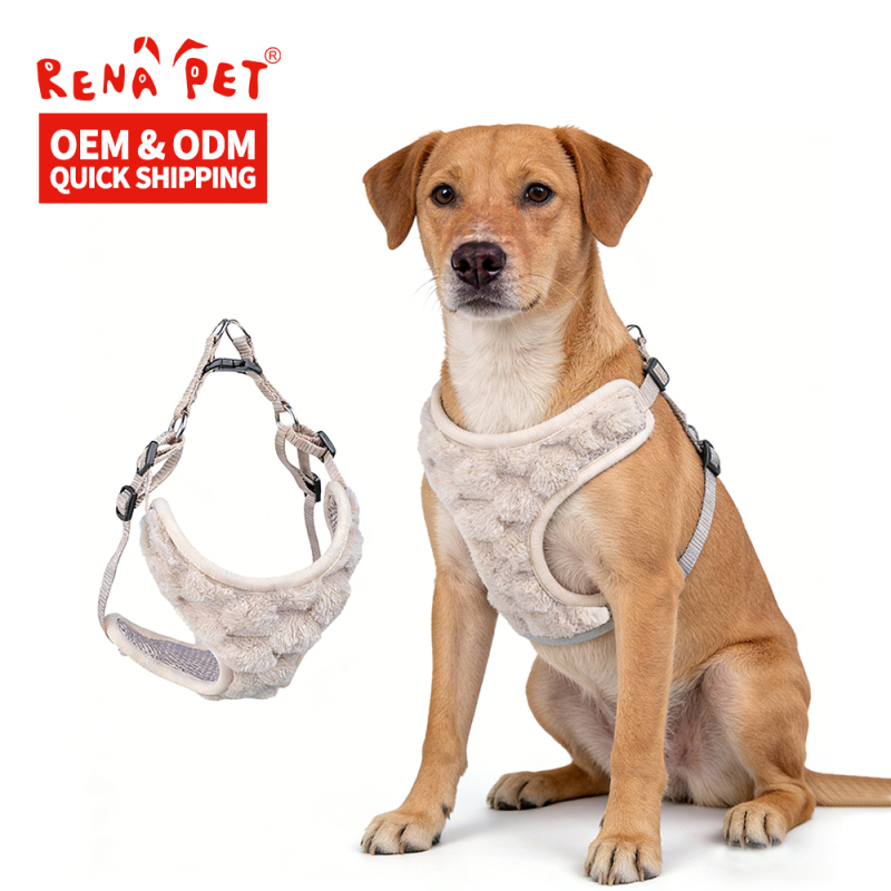 Wholesale Custom Logo Pet Product Warm Dog Plush Harness