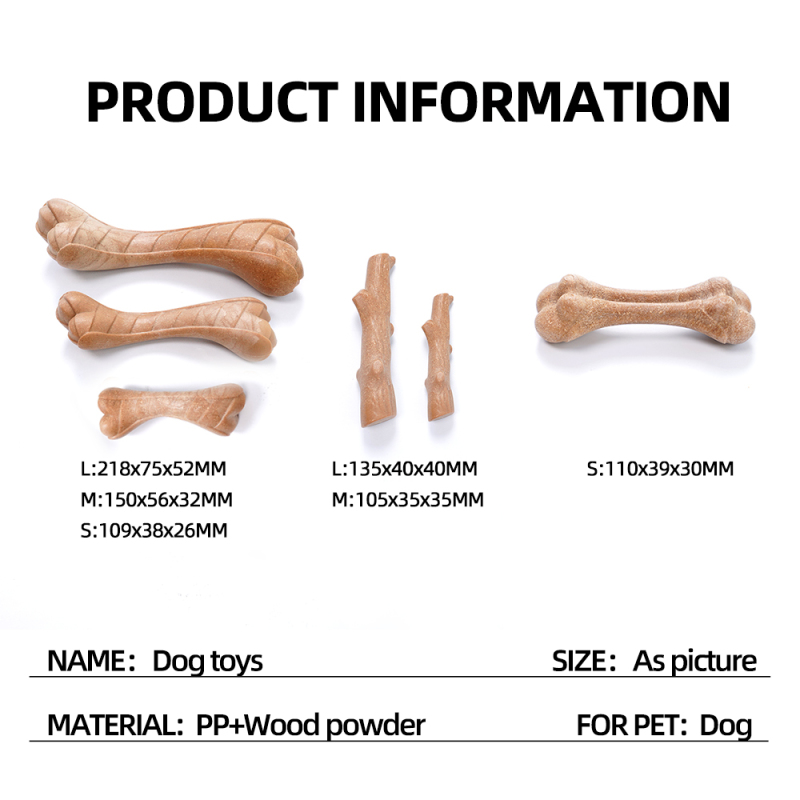 Wholesale Plastic Clean Teeth Durable Chew Branch Dog Bone Toy