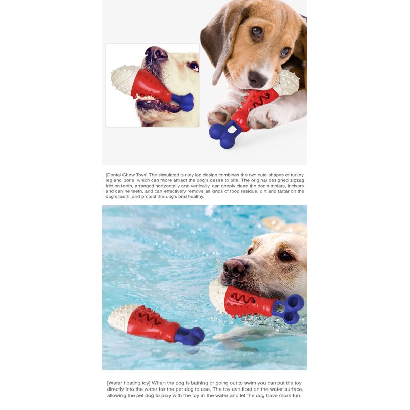 Manufacturer wholesale clean teeth chew drumstick design dog feeder toys