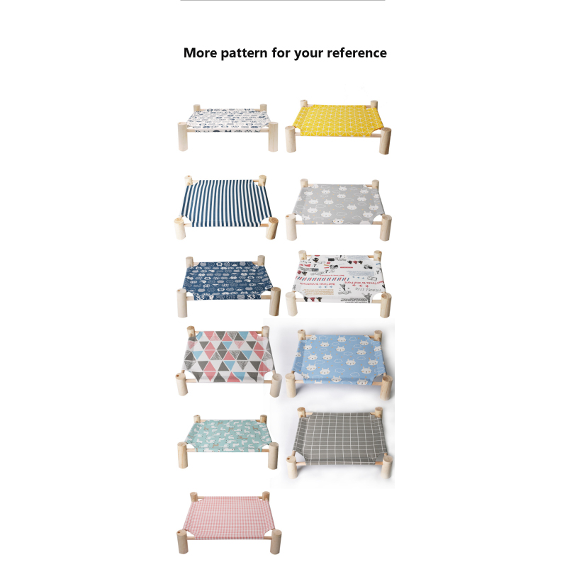 Manufacturer wholesale removable moisture-proof dog bed elevated wooden frame