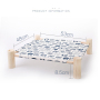Manufacturer wholesale removable moisture-proof dog bed elevated wooden frame