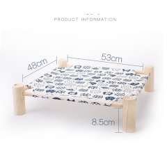 Manufacturer wholesale removable moisture-proof dog bed elevated wooden frame
