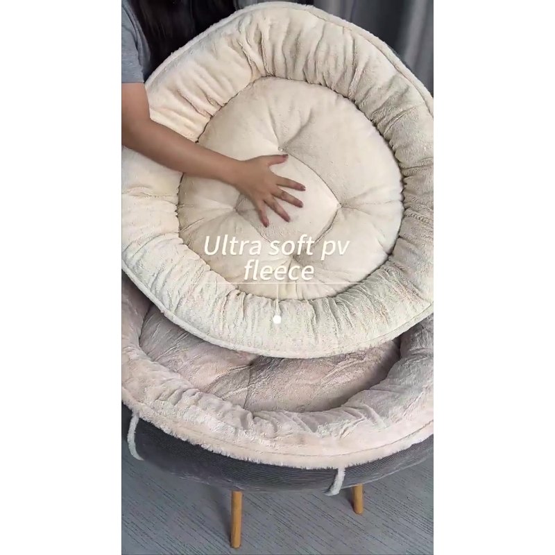 Wholesale Manufacturer Custom Logo Donut Round Product Dog Cat Pet Bed Accessories