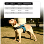 Manufacturer wholesale outdoor breathable led dog harness blue green