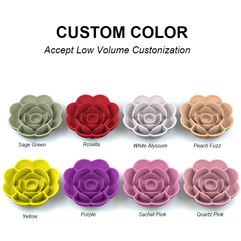 Wholesale Custom Logo Silicone Slow Feeder Dog Lick Mat Flower Design