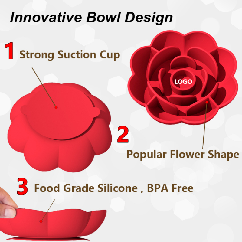 Wholesale Custom Logo Silicone Slow Feeder Dog Lick Mat Flower Design