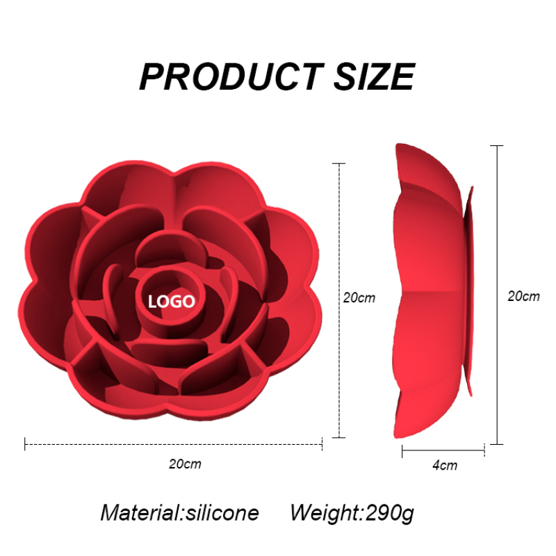 Wholesale Custom Logo Silicone Slow Feeder Dog Lick Mat Flower Design