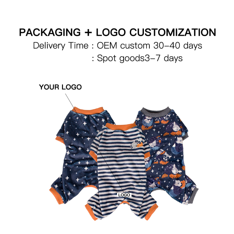 Manufacturer Wholesale Custom logo Soft Flannel Dog Pajama