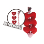 Manufacturer wholesale valentines red pink dog plush rope toys set