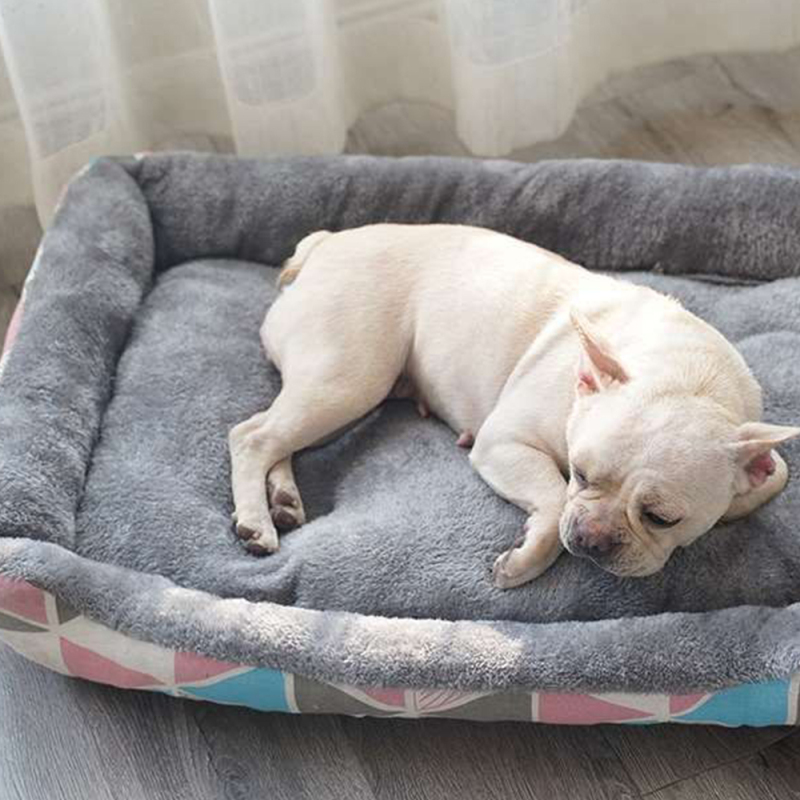 Manufacturer Wholesale Custom Logo Plush Comfortable Cat Dog Bed Calming