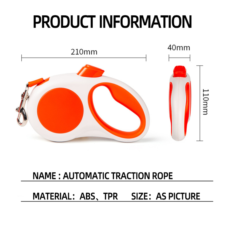 Wholesale 3M 5M Outdoor Pet Supplier Retractable Dog Leash